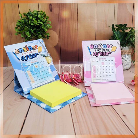 Arquivo Dia dos Professores Calendário 2025 cartonado com post it – Iza Nagliatti