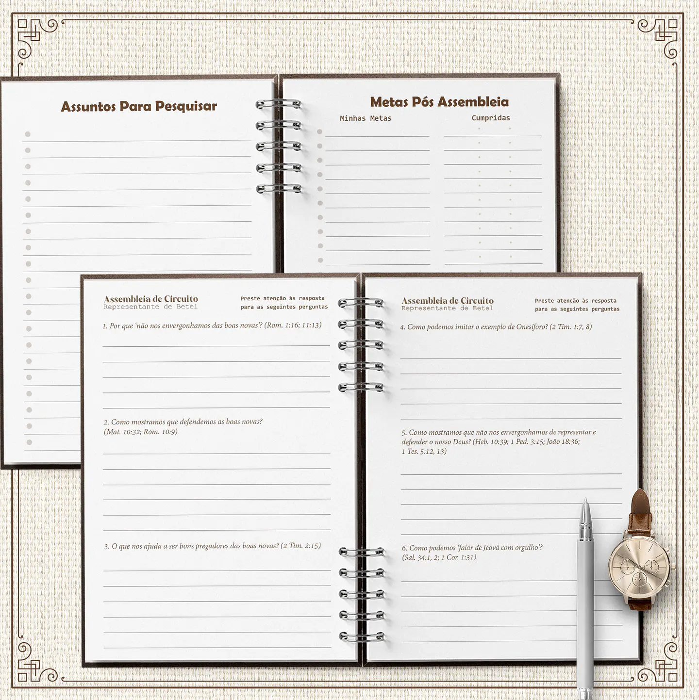 Arquivo Caderno Assembleias Circuito 2024 e 2025 COM OS TEMAS MASCULINO - Bicho Papel 2