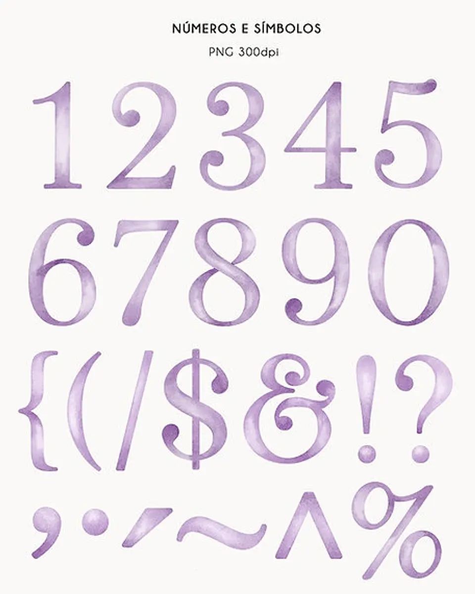 Kit Digital Letras e Números Alfabeto Candy Color -  Ni Estudio 5