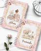 Arquivo Kit 12 Capas e Miolo Pautado Coleção Glamour Floral - Bicho Papel - Thumbnail 2