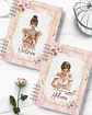 Arquivo Kit 12 Capas e Miolo Pautado Coleção Glamour Floral - Bicho Papel - Thumbnail 3
