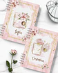 Arquivo Kit 12 Capas e Miolo Pautado Coleção Glamour Floral - Bicho Papel - Thumbnail 8