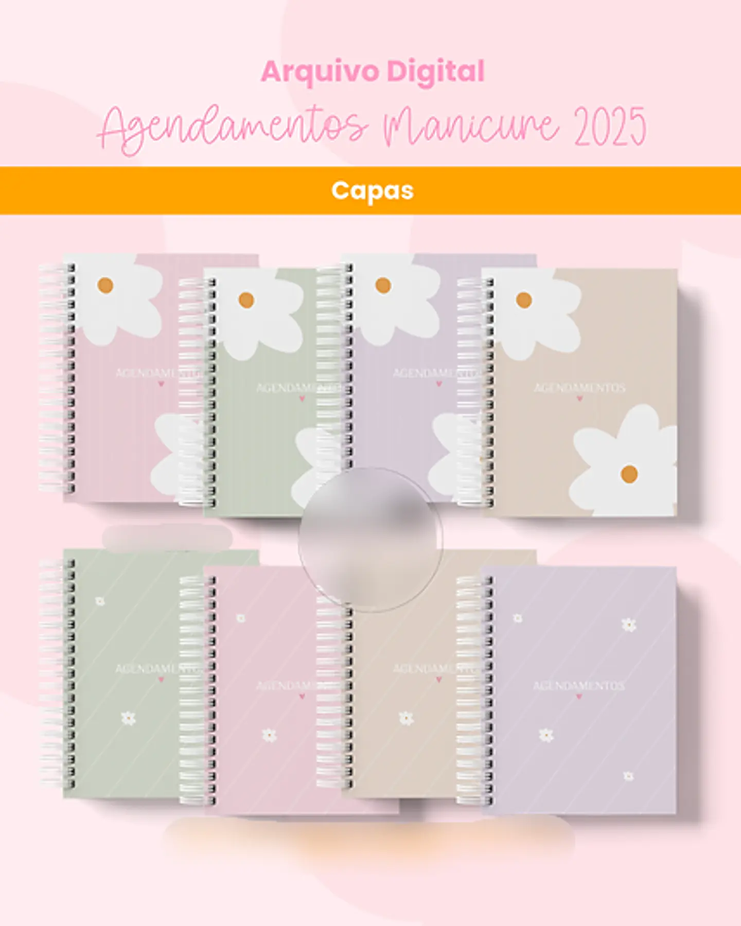Arquivo Agenda Agendamentos Manicure e Nail Designer 2025 - Branco Papel 5