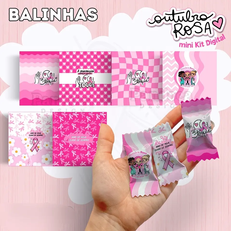 Arquivo Outubro Rosa Mini Kit Digital - Pandoca 6