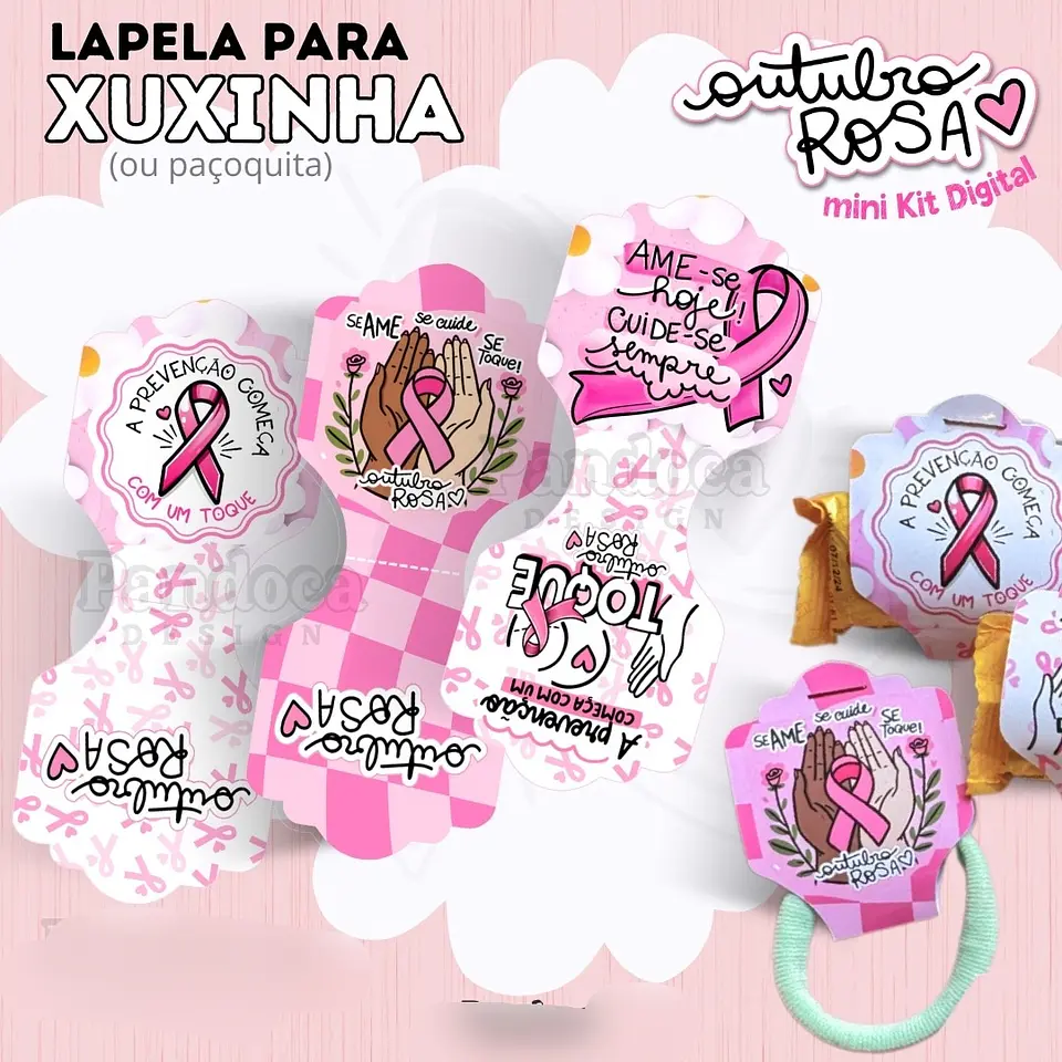 Arquivo Outubro Rosa Mini Kit Digital - Pandoca 7