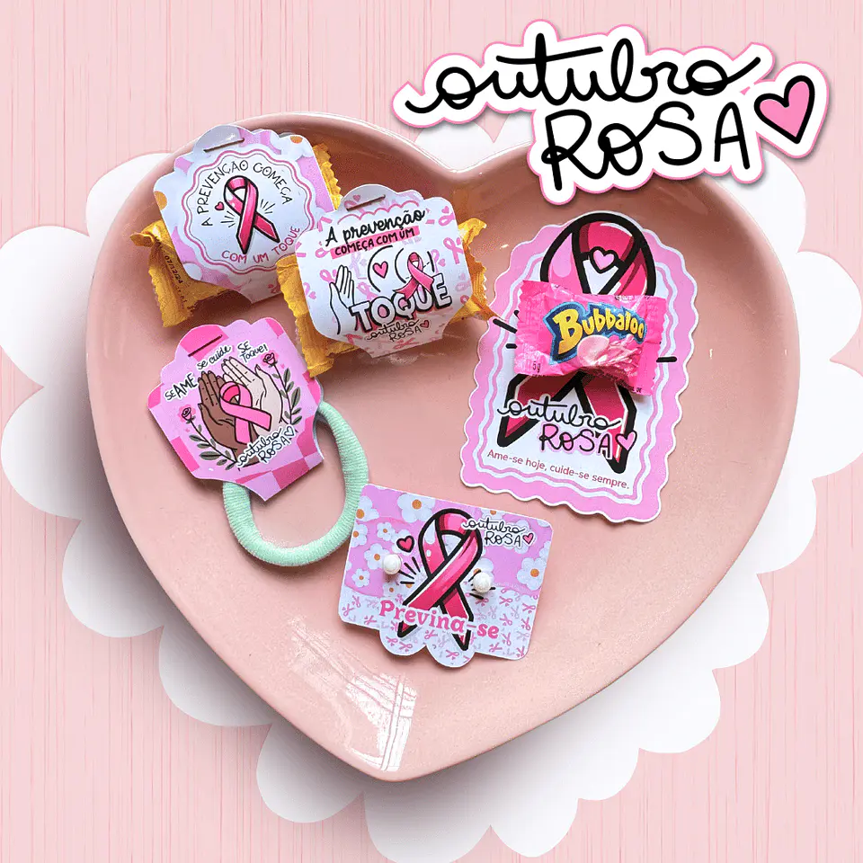 Arquivo Outubro Rosa Mini Kit Digital - Pandoca 10