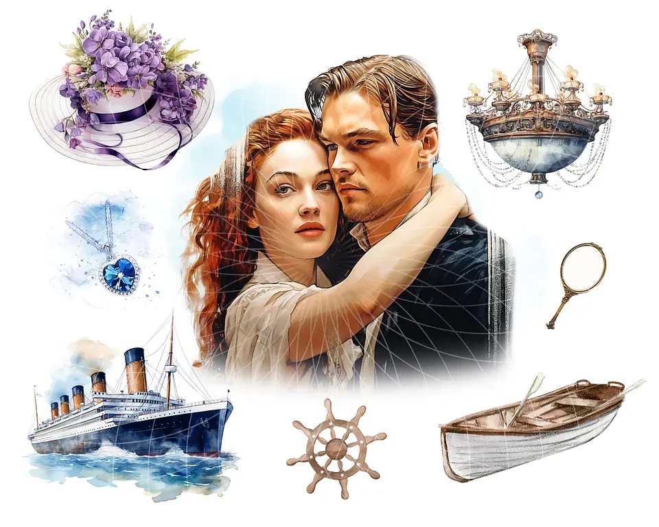Kit Digital Titanic Aquarela 2