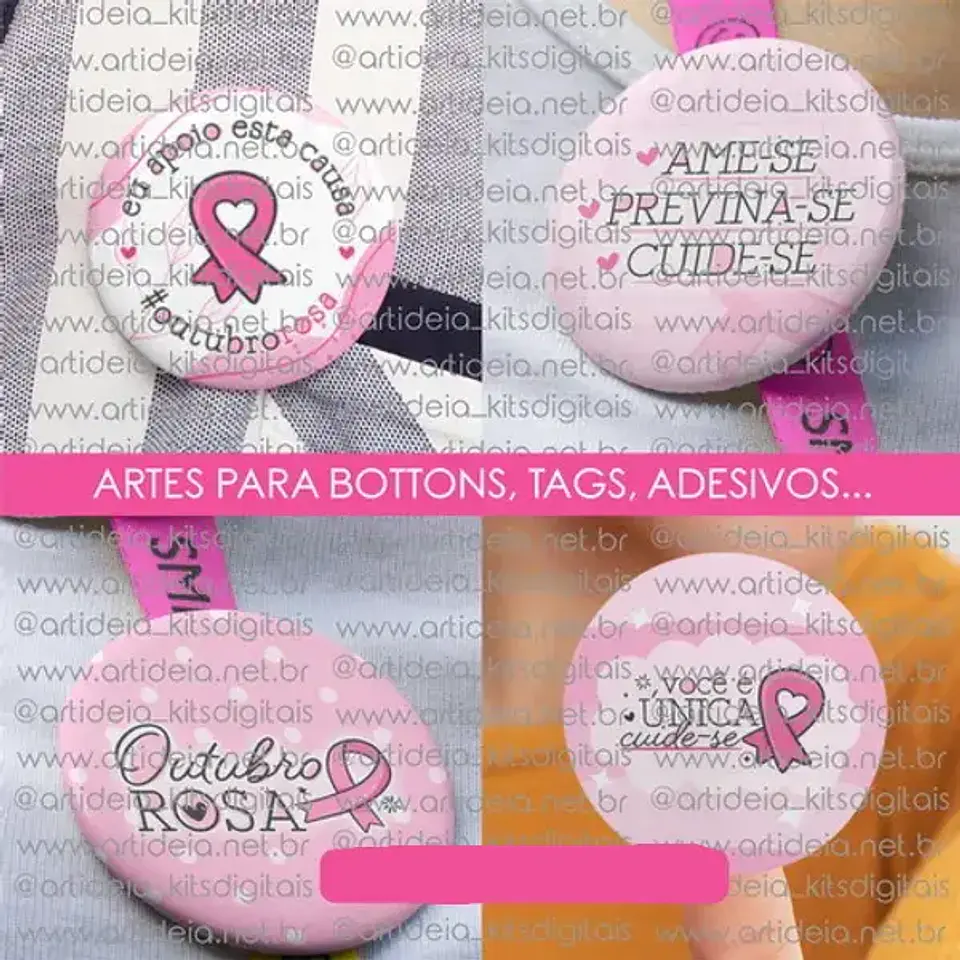Kit Digital Outubro Rosa - Art Ideia 7