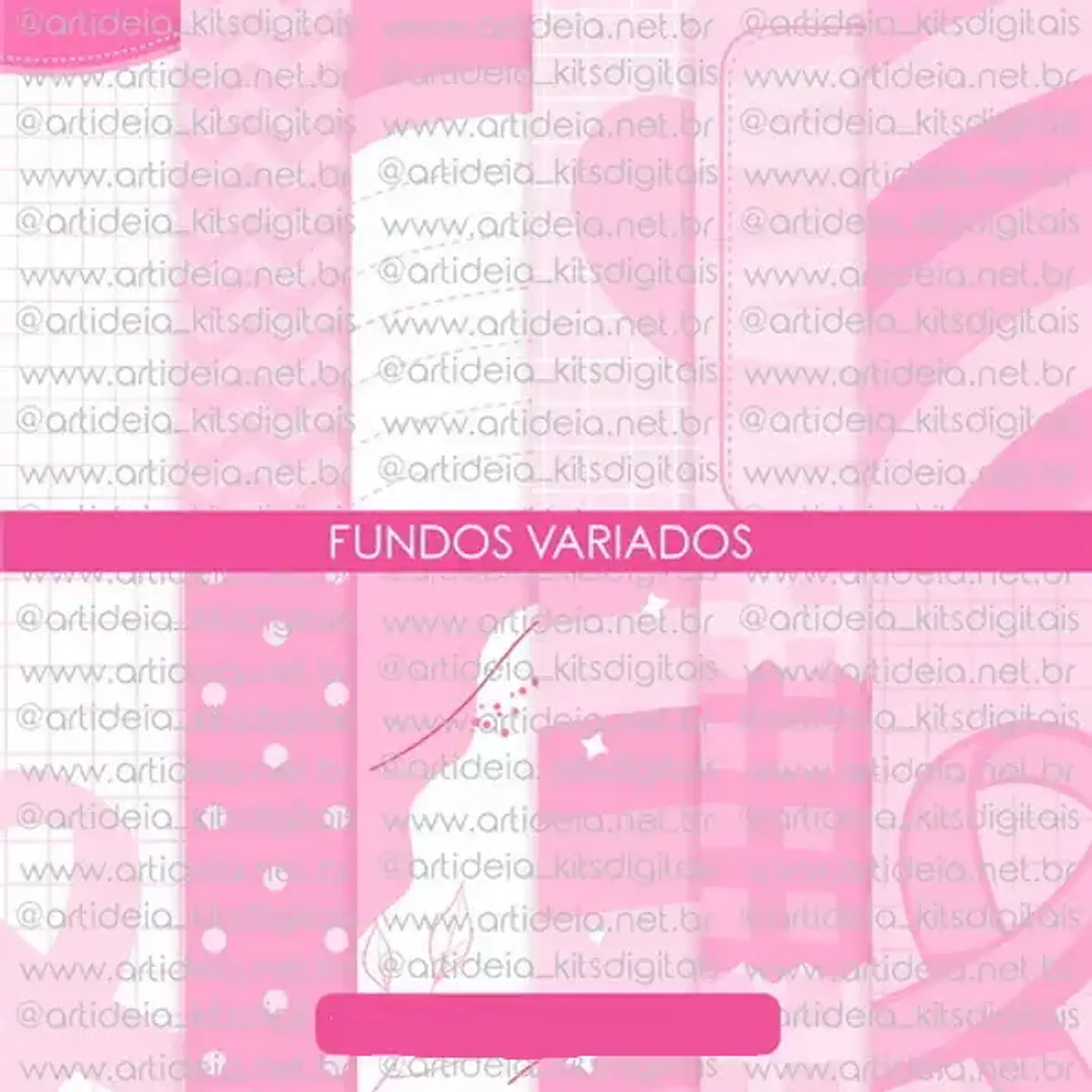 Kit Digital Outubro Rosa - Art Ideia 4