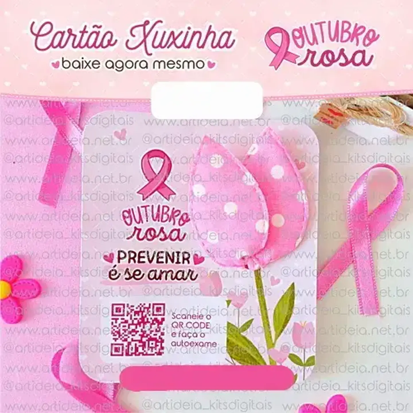 Arquivo Outubro Rosa Card Xuxinha - art ideia 1