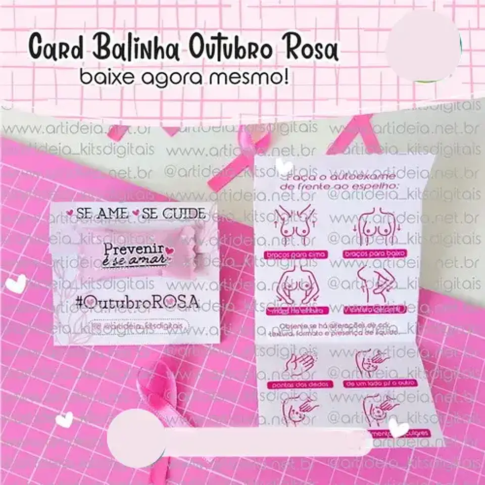 Arquivo Outubro Rosa Card Balinha - art ideia 1
