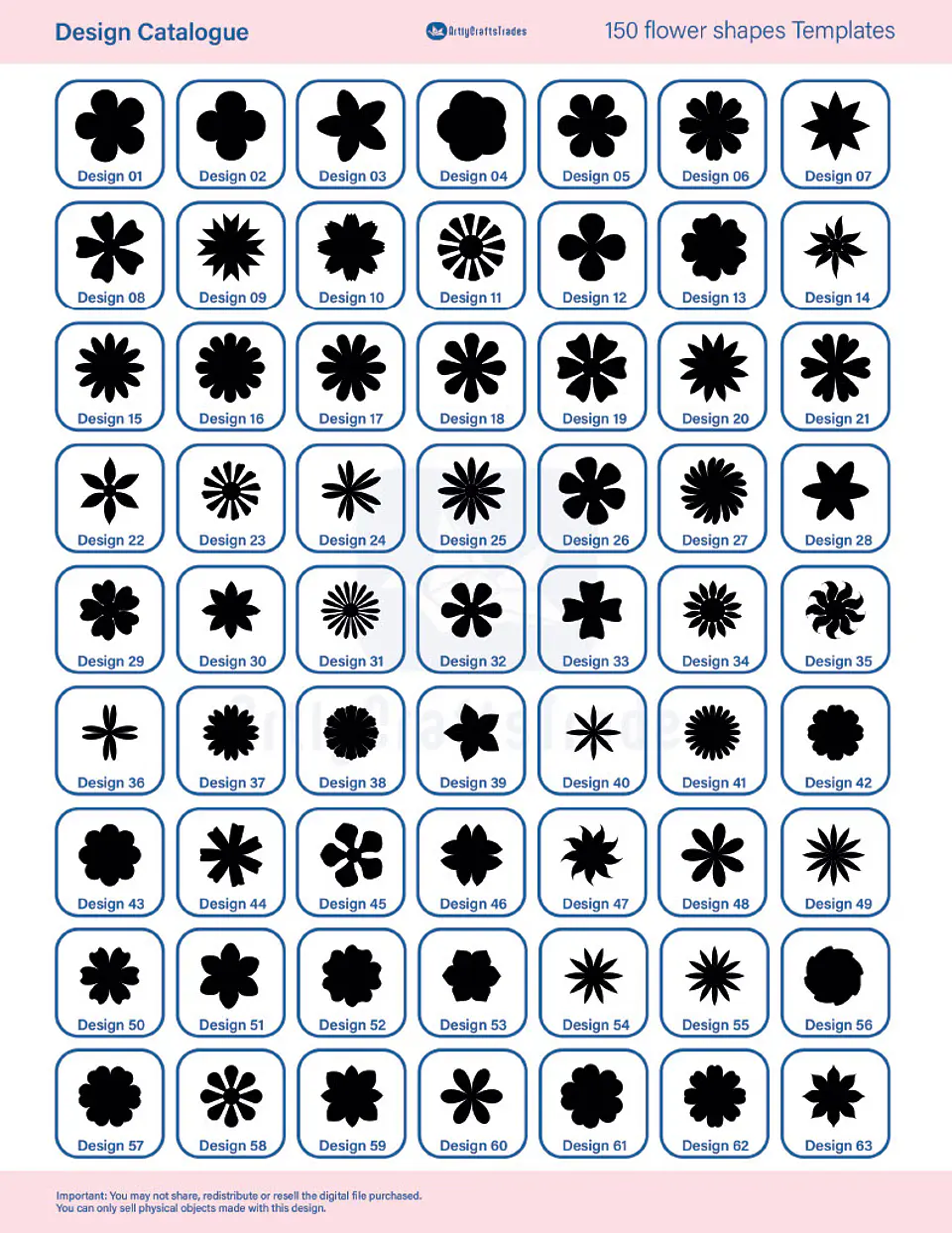 Arquivo de corte Combo 150 Moldes Flores  2