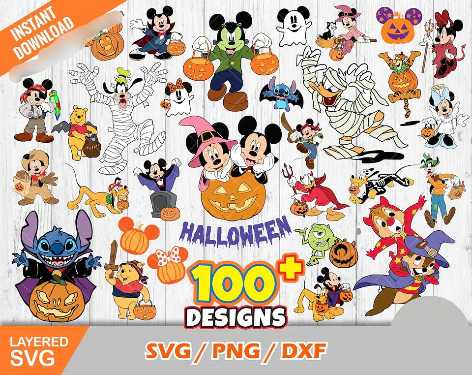 Kit Digital Turma do Mickey Halloween 1