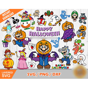 Kit Digital Super Mario Halloween