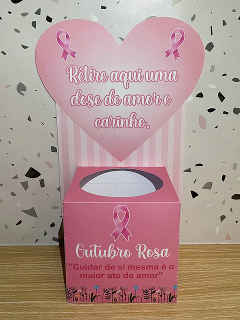 Arquivo de Corte Caixa Dose de Amor Outubro Rosa