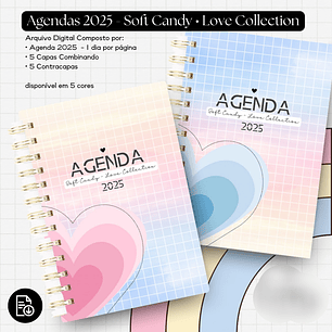 Arquivo Agenda 2025 Soft Candy - Love Colletion - ENCADERNA LOVERS