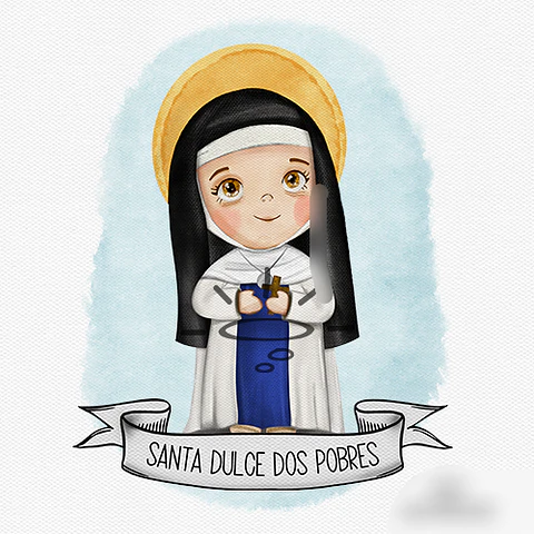 Arquivo Ilustração Santa Dulce dos Pobres - Santa Ideia