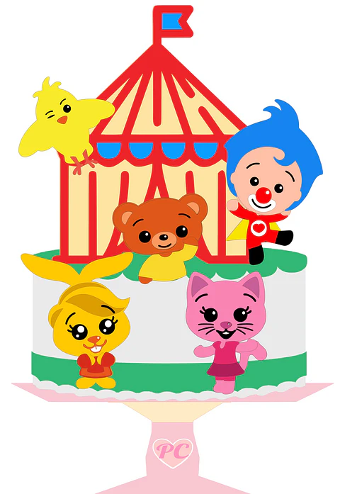 Arquivo de Corte Topo Palhaço Plim plim