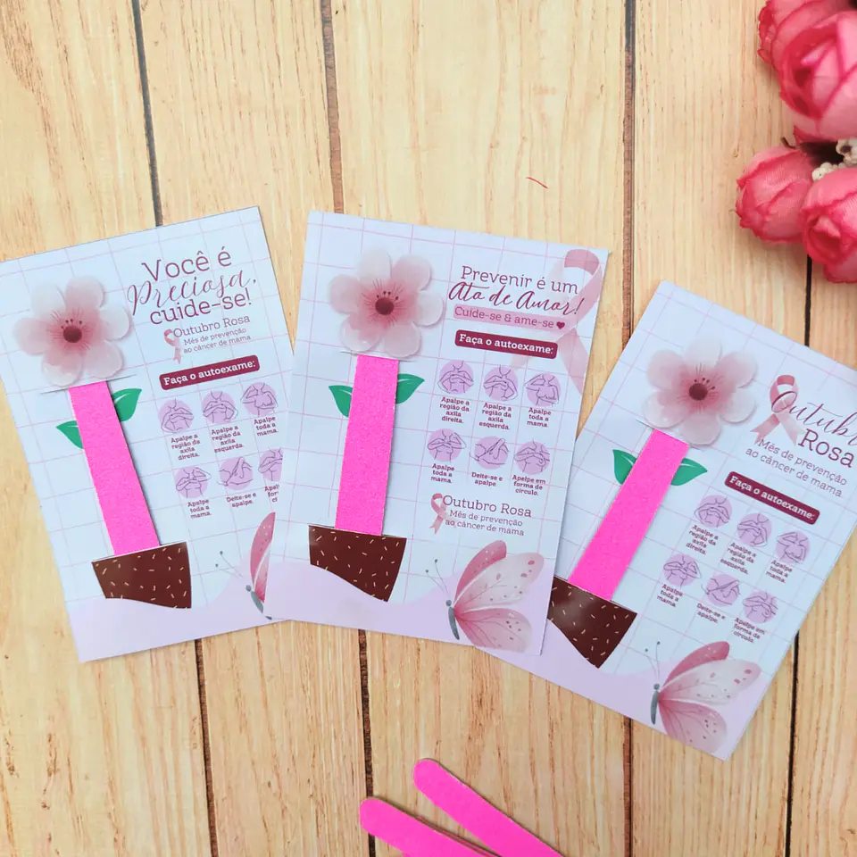 Arquivo Outubro Rosa Card Mini Lixa - Loopinha 1