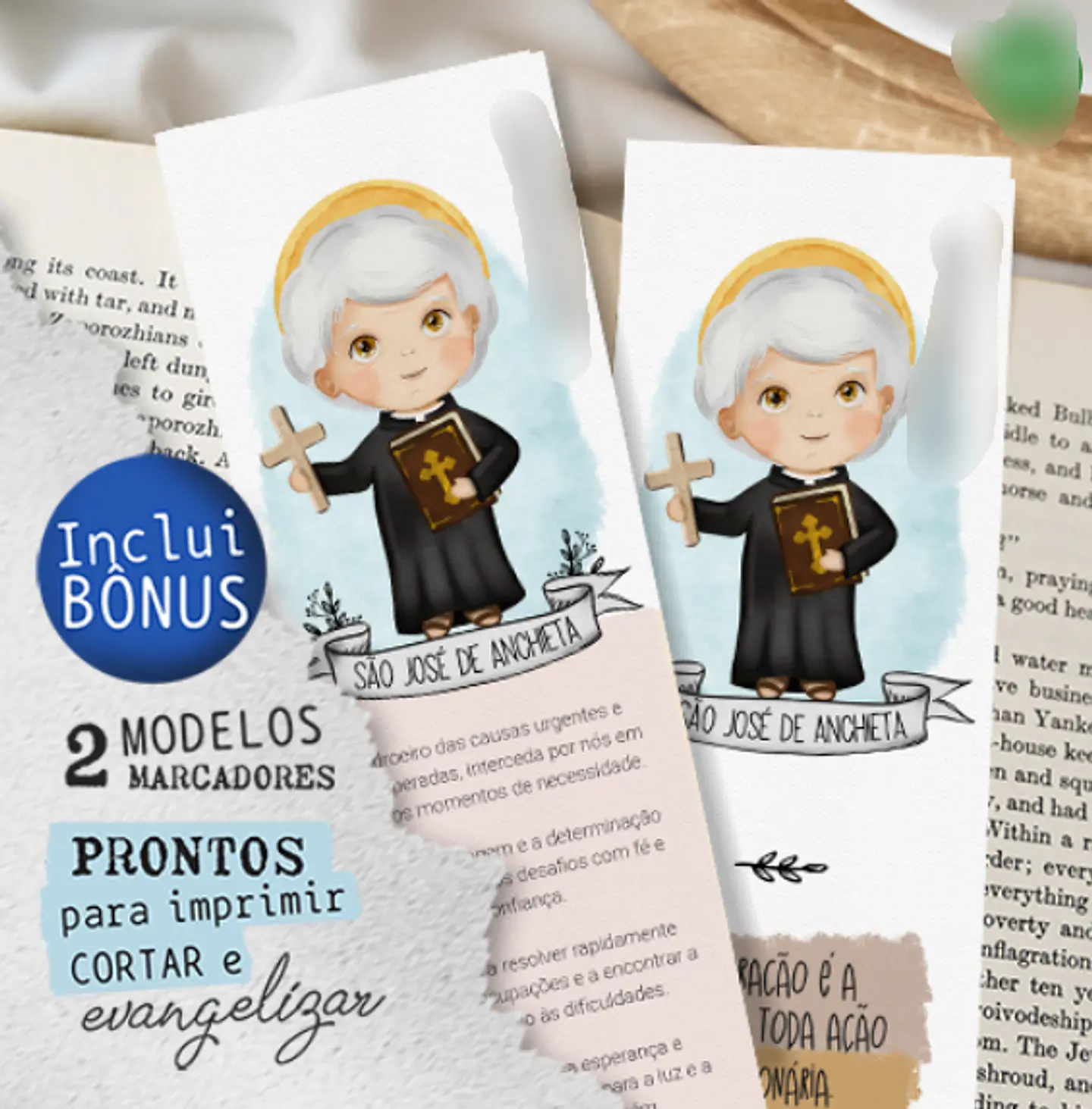  Arquivo Ilustração São José de Anchieta Aquarela - Santa Ideia 2