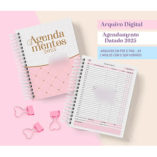Arquivo Agendamento Datado 2025 Rosa - Sara Estudio