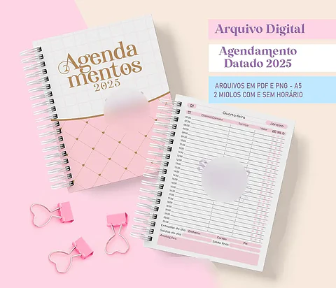 Arquivo Agendamento Datado 2025 Rosa - Sara Estudio