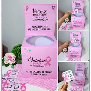 Arquivo Outubro Rosa Urna Interativa - arte em papel