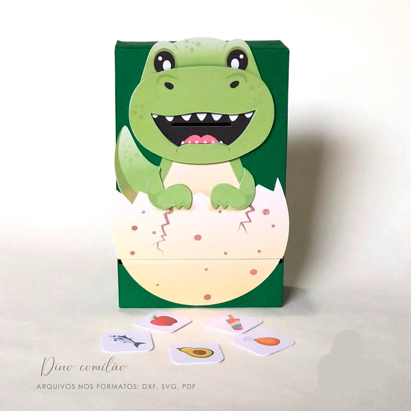 Arquivo de Corte Caixa Dino Comilão - Danila 1