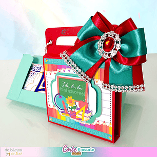 Arquivo de Corte Caixa Barra de Chocolate Dia dos Professores