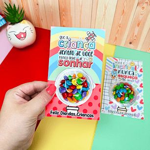 Arquivo Card para Coloretti ou Blister Dia das Crianças