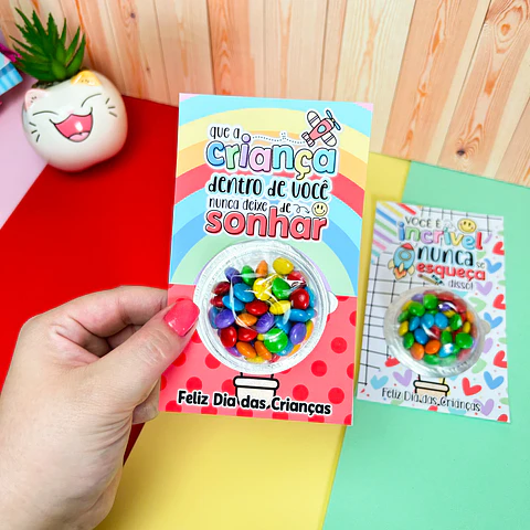Arquivo Card para Coloretti ou Blister Dia das Crianças