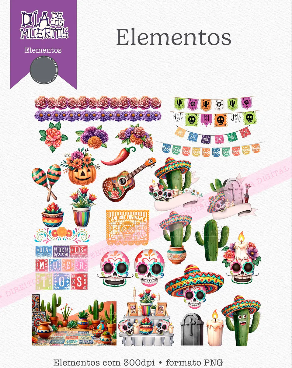 Kit Digital Dia de Los Muertos - 7