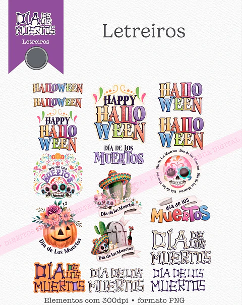 Kit Digital Dia de Los Muertos -