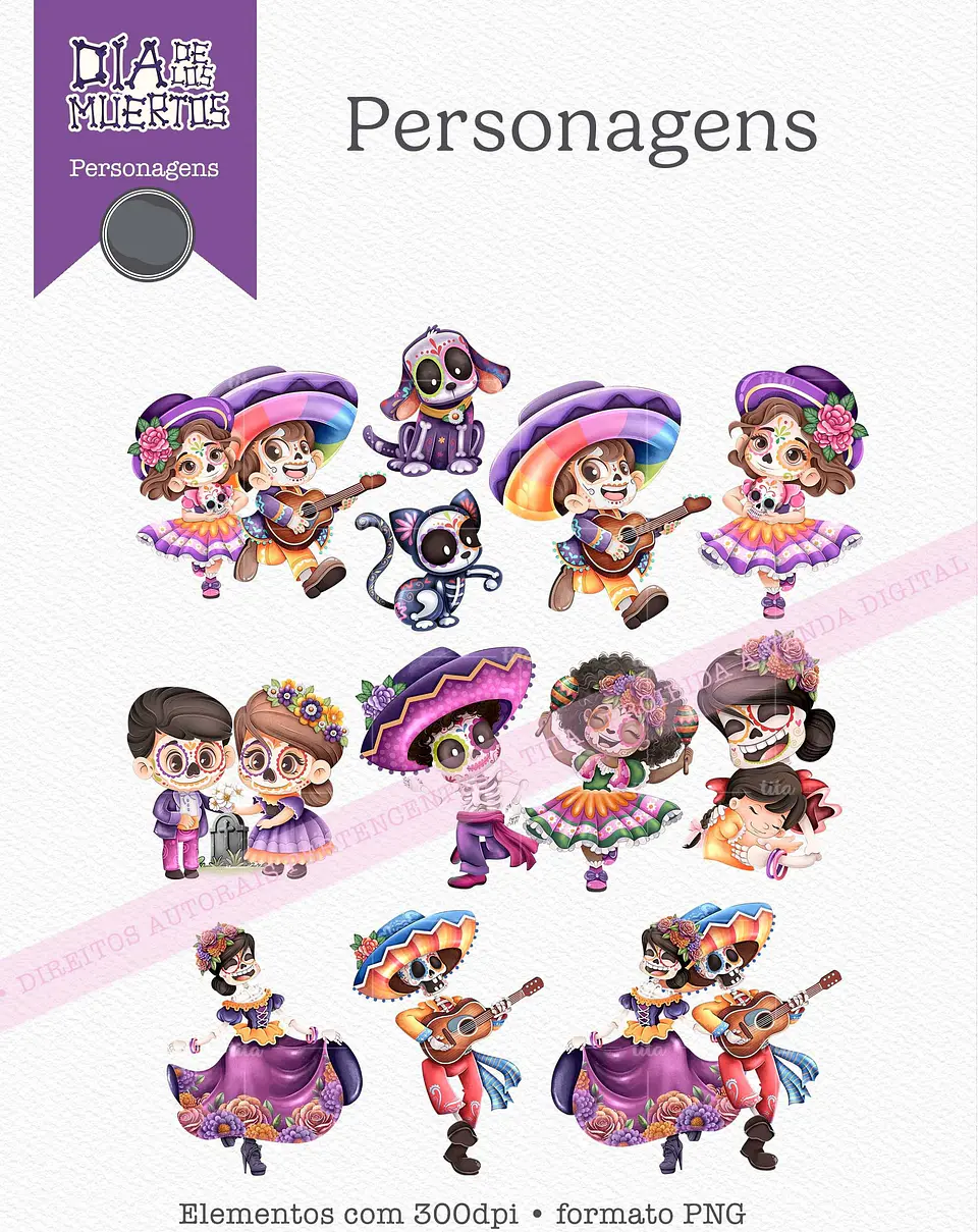 Kit Digital Dia de Los Muertos - 8