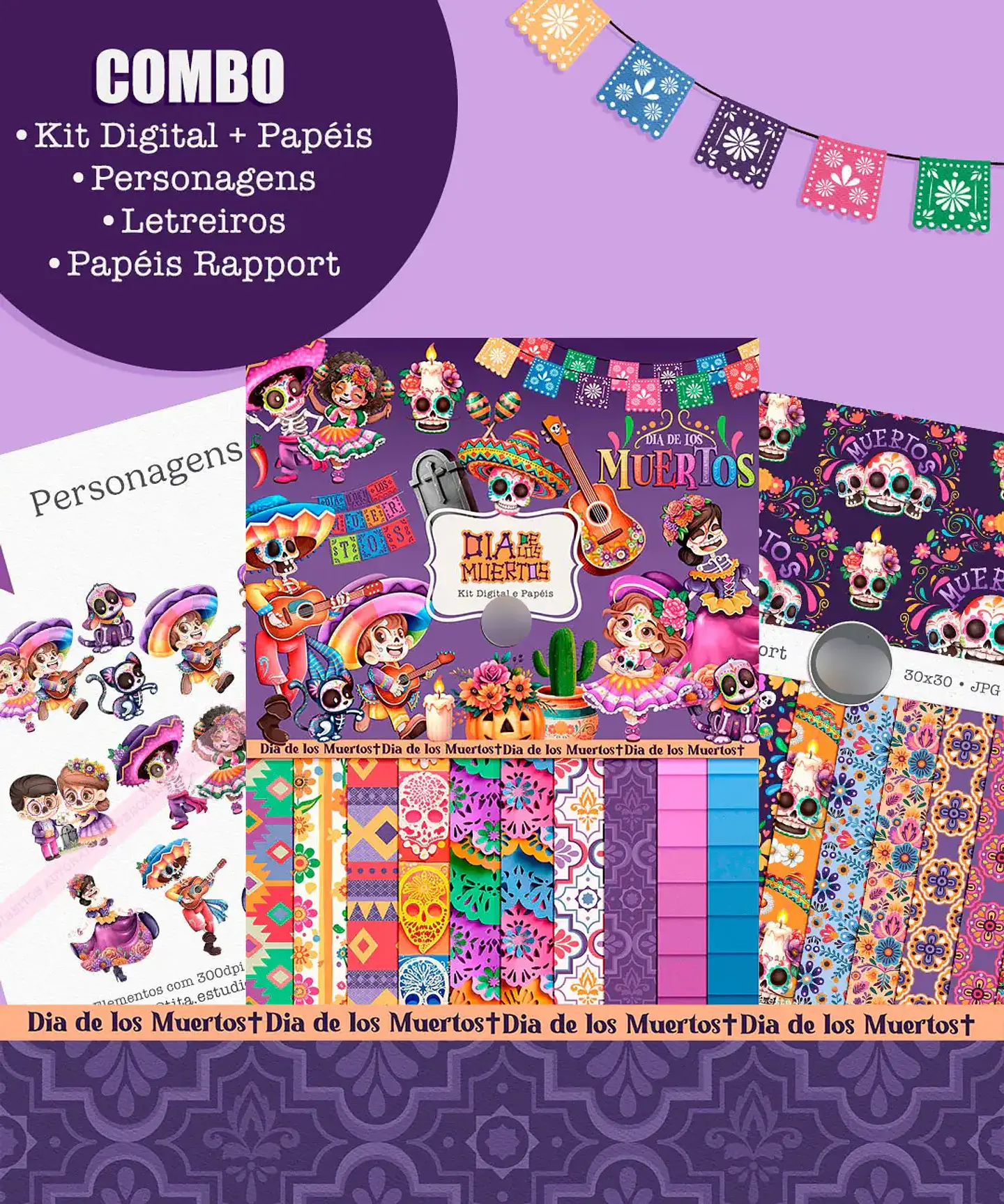 Kit Digital Dia de Los Muertos - 4