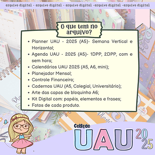 Arquivo Coleção UAU 2025 – SUPER COMBO - Mimos Personalizados