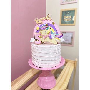 Arquivo Topo de Bolo Unicórnio - EM CAMADAS