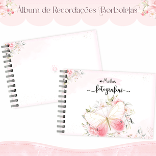 Arquivo Encadernação Baby Borboletas Aquarela - lina