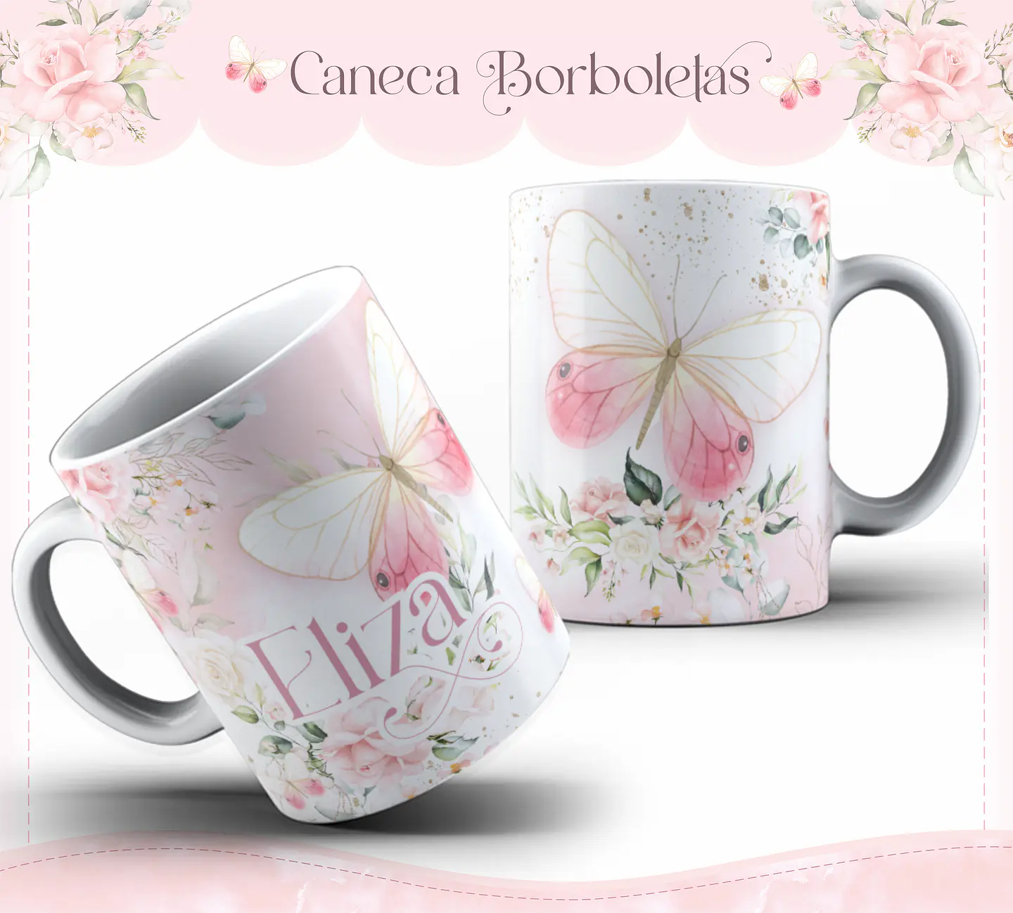 Arquivo Encadernação Baby Borboletas Aquarela - lina 7