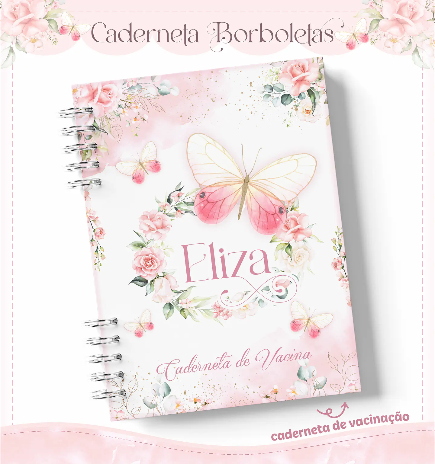 Arquivo Encadernação Baby Borboletas Aquarela - lina 8