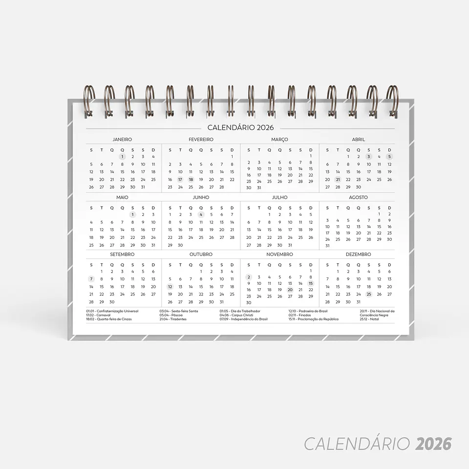  Arquivo Super Combo de Calendários de mesa 2025 - Nilmara 4