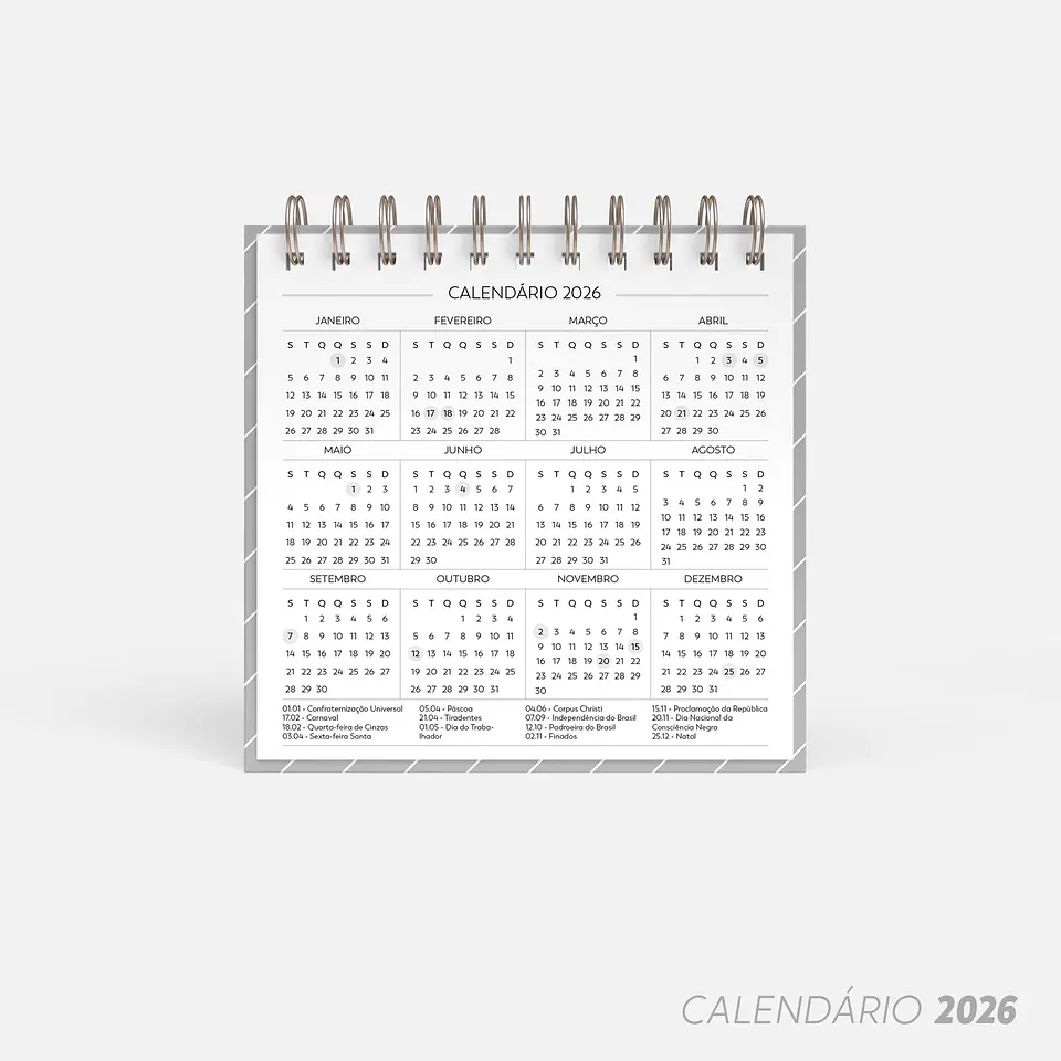  Arquivo Super Combo de Calendários de mesa 2025 - Nilmara 14