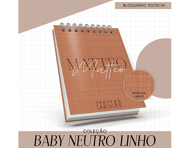 Arquivo Combo Encadernação Baby Linho Neutro - 20 cores