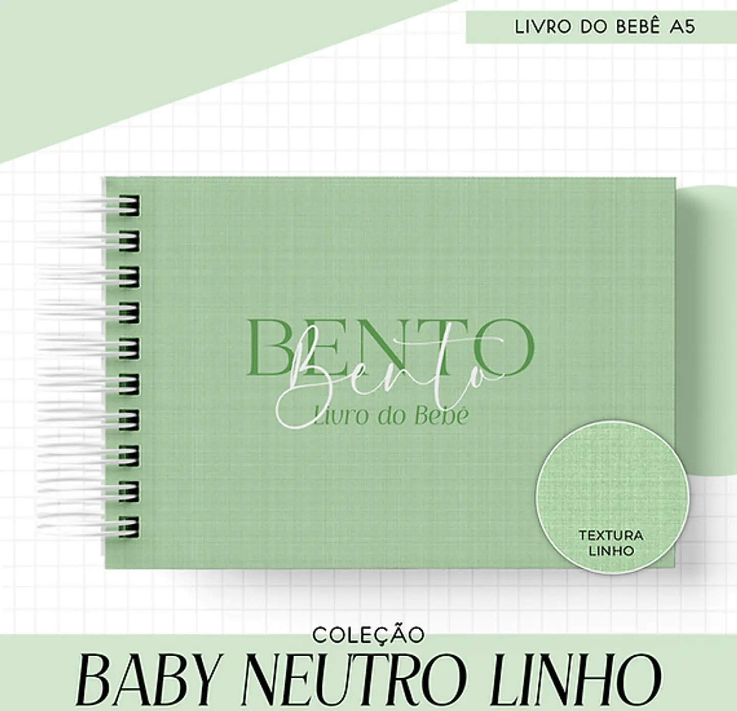 Arquivo Combo Encadernação Baby Linho Neutro - 20 cores 13