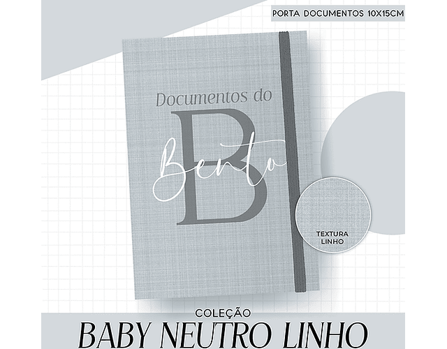 Arquivo Combo Encadernação Baby Linho Neutro - 20 cores