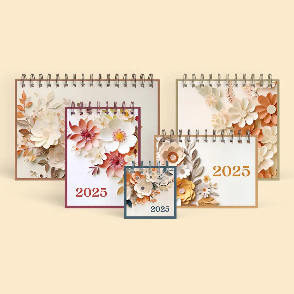 Arquivo Capas Calendários 2025 Coleção Flor de Papel - NILMARA 1