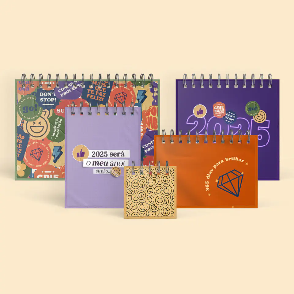 Arquivo Capas Calendários 2025 Coleção Stickers - NILMARA 1
