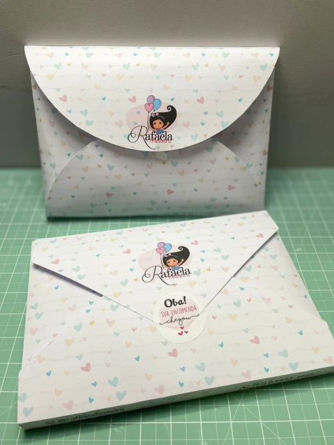 Arquivo de Corte Molde Caixa Envelope - Rafaela Festeira