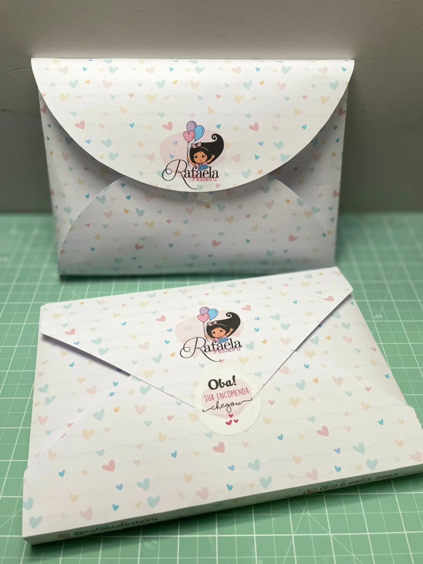 Arquivo de Corte Molde Caixa Envelope - Rafaela Festeira 1