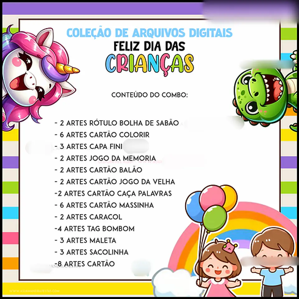 Arquivo Dia das Crianças Combo Completo - DESENHITOS DA JANA 2